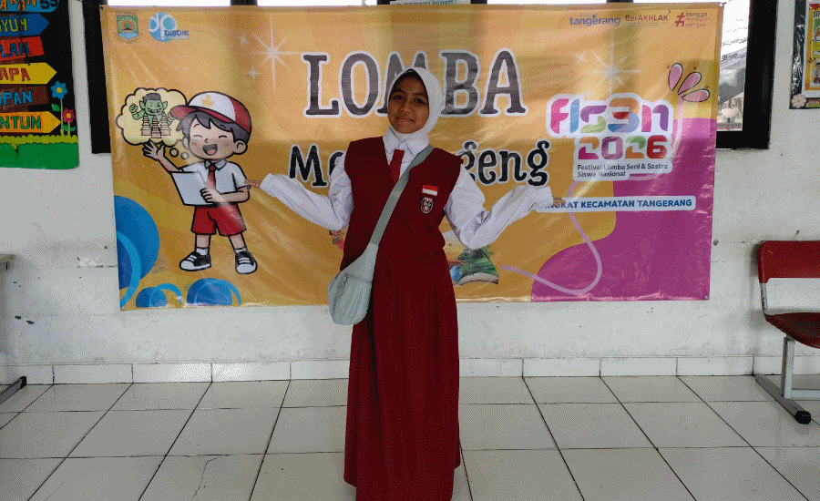 Moniqta Aurendya Siswi SDN Daan Mogot 1 Ukir Prestasi, Raih Juara Harapan 2 Mendongeng FLS3N Tingkat Kecamatan