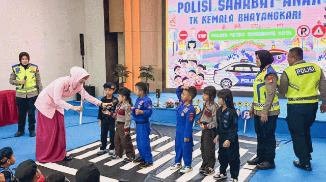 Polres Metro Tangerang Kota Tanamkan Tertib Lalu Lintas Sejak Dini Lewat Program Polsanak