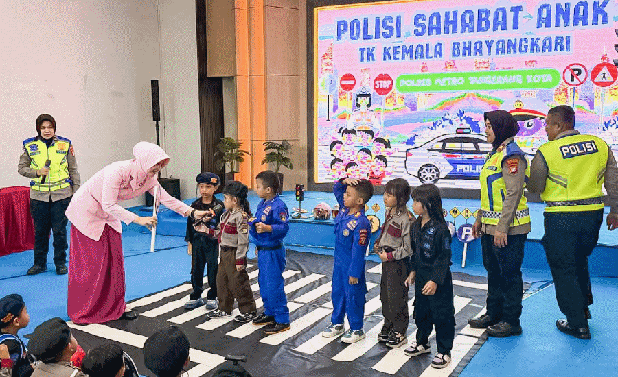 Polres Metro Tangerang Kota Tanamkan Tertib Lalu Lintas Sejak Dini Lewat Program Polsanak