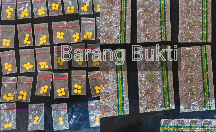 Polsek Pakuhaji Bongkar Peredaran Obat Keras, Ratusan Pil Disita