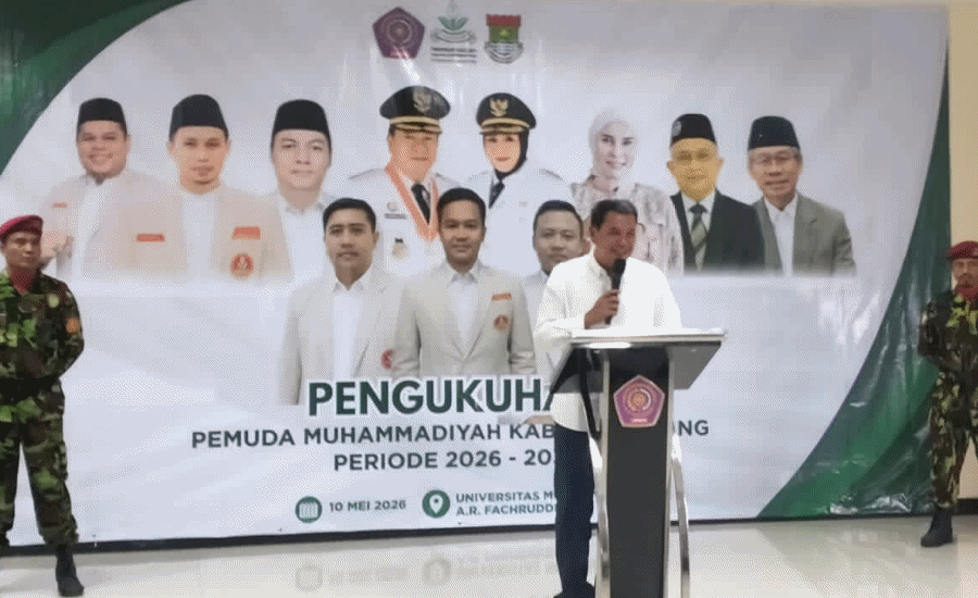 Pelantikan Pemuda Muhammadiyah, Bupati Dorong Peran Pemuda Hadapi Tantangan Digital