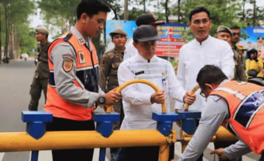 Pemkot Tangerang Tutup Akses Parkir Liar di Taman Elektrik