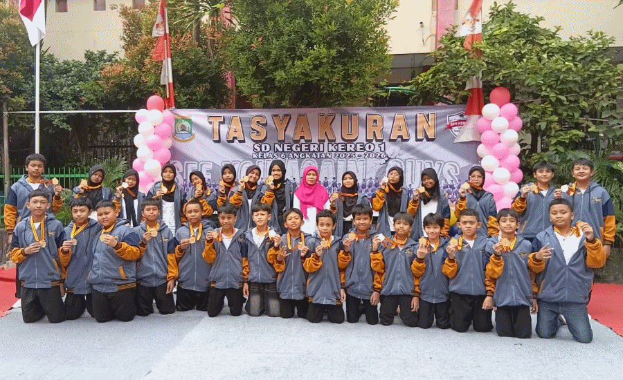 Tasyakuran Sederhana SDN Kereo 1, Lepas 153 Siswa Kelas VI