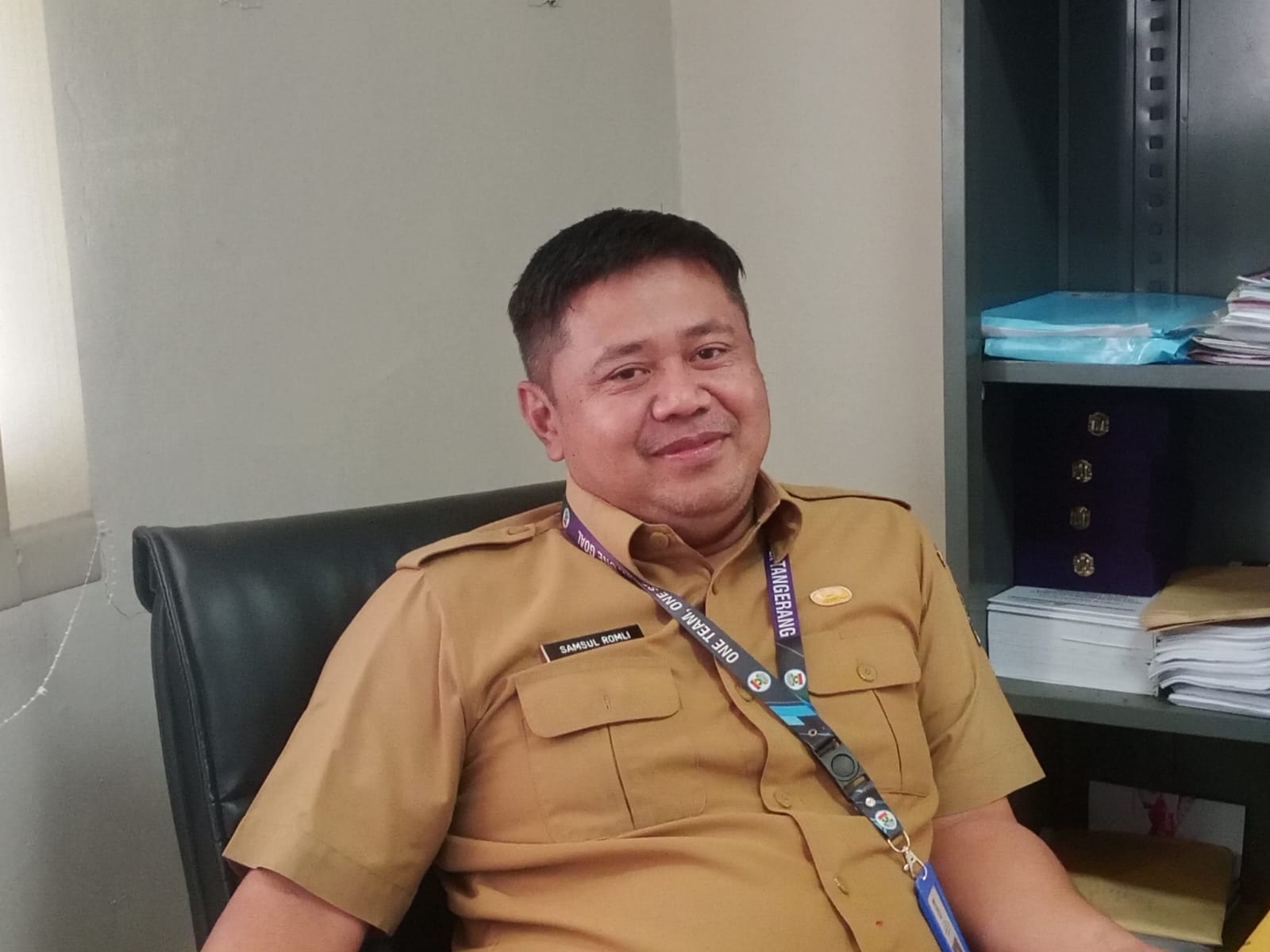 Kepala Bidang Sarana Prasarana Dinas Perindustrian dan Perdagangan Kabupaten Tangerang, Samsul Romli.
