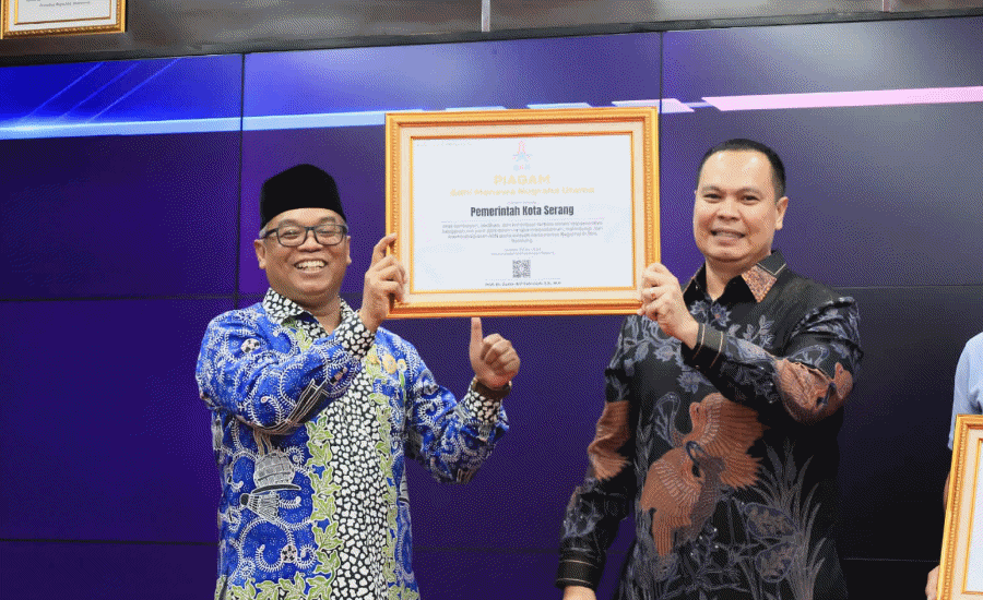 BKN Anugerahi Kota Serang Penghargaan Instansi Pro Karier ASN Terbaik