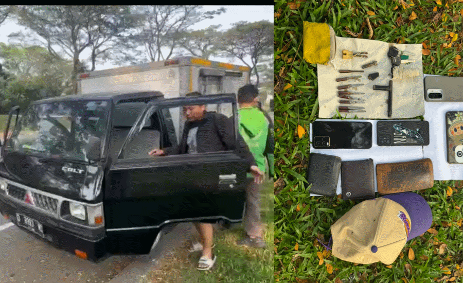 Patroli Polisi Gagalkan Pencurian Mobil Box di Kreo Tangerang, 2 Pelaku Ditangkap