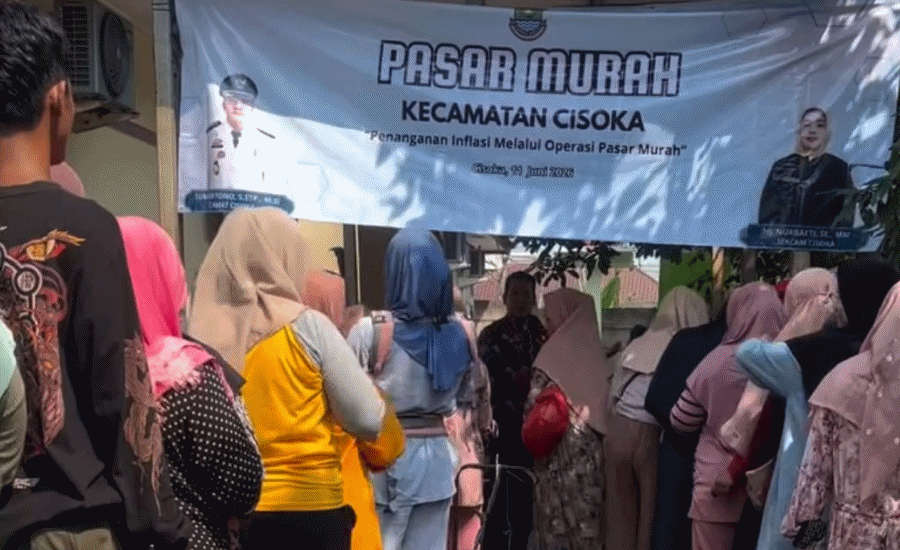 Pasar Murah Cisoka Ringankan Beban Warga