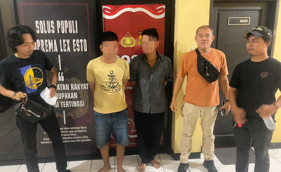 Polsek Ciledug Tangkap Dua Terduga Pelaku Curanmor di Ciputat, Sita Kunci T dan Badik