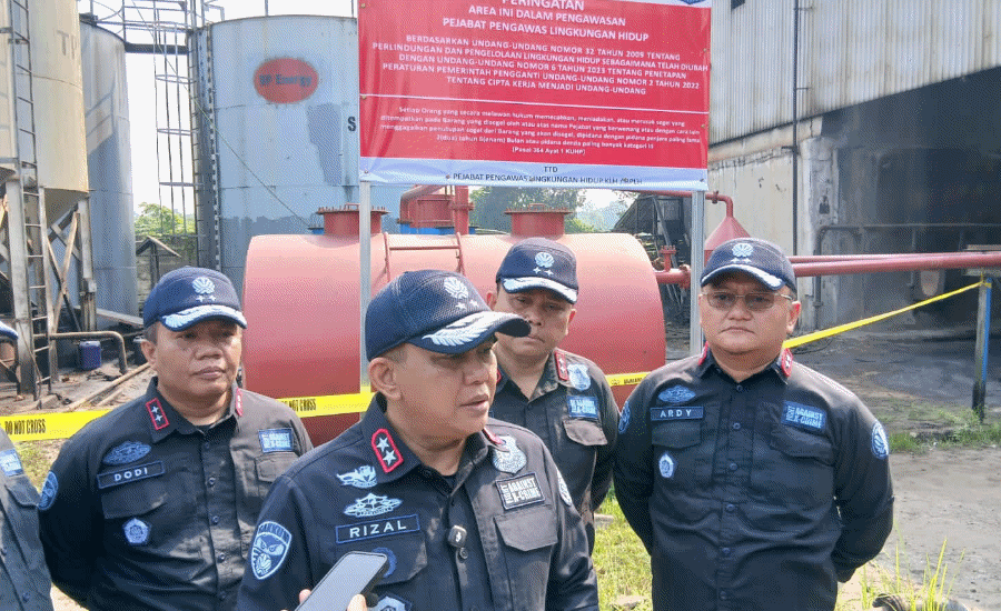 Pabrik Pengolah Oli Bekas di Panongan Disegel Gakkum KLH, Diduga Cemari Udara, Air dan Tanah