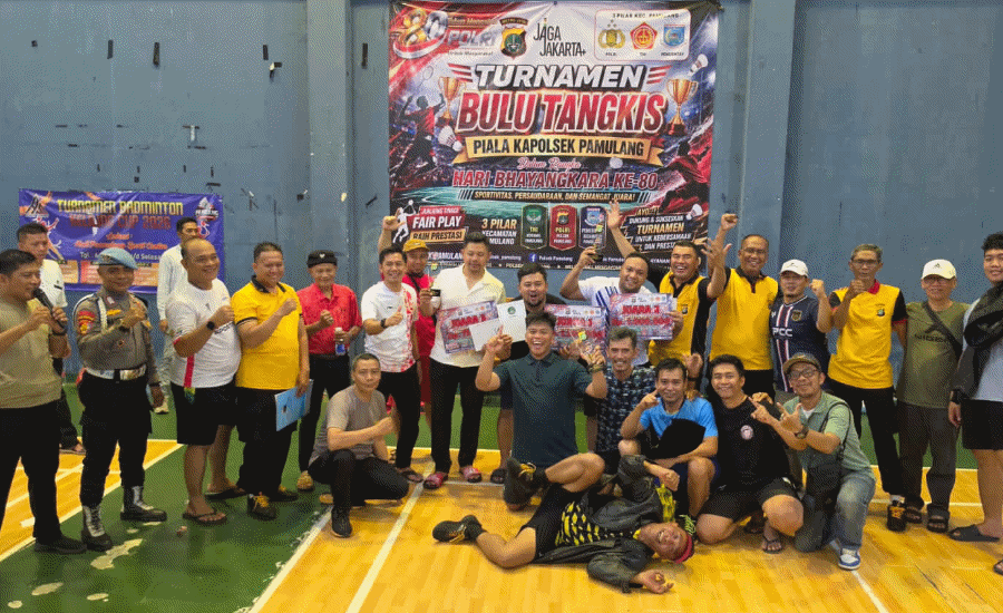 Kecamatan Pamulang Juara Bulutangkis Kapolsek Pamulang Cup 2026