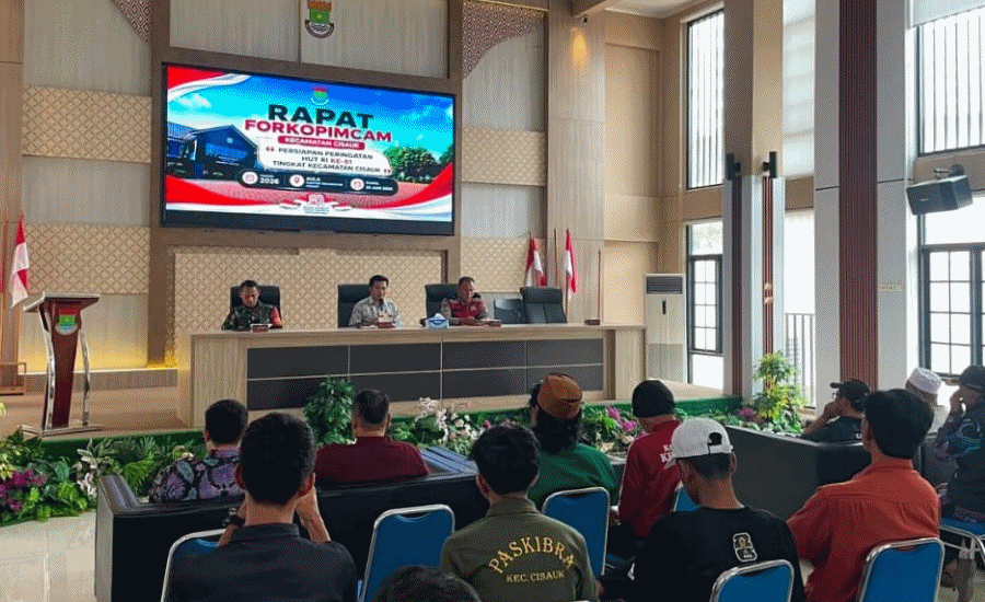 Perkuat Sinergi Jelang HUT RI Ke-81, Kecamatan Cisauk Gelar Rapat Forkopimcam