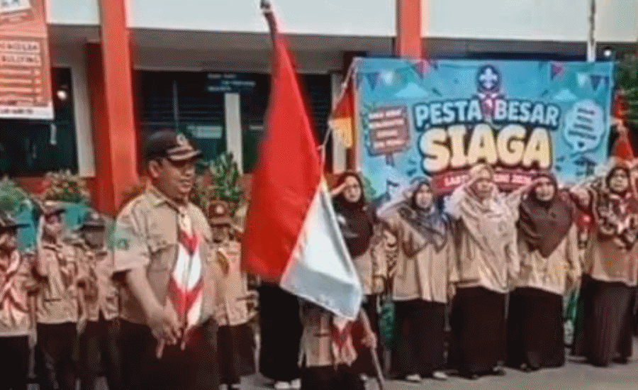 Bangun Karakter Kepramukaan Siswa, SDN Larangan 9 Gelar Pesta Besar Siaga