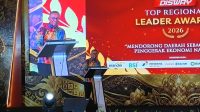Dahlan Iskan, Founder Disway Group saat memberikan sambutan pada acara Disway Top Regional Leader Awards 2026 berlangsung di JW Marriott Hotel Jakarta Selatan, Kamis 11 Juni 2025. Dhuyuf/bantenekspres.co.id.