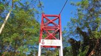 Jembatan Merah Putih Presisi di Desa Bayah selesai dibangun dan akan diresmikan Kapolri, Selasa 7 Juli 2026. Foto : A Fadilah/BantenEkspres.co.id 