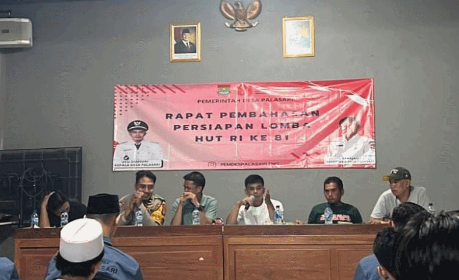 Semarak HUT RI ke-81, Pemdes Palasari Siapkan Lomba Antar RT untuk Perkuat Persaudaraan Warga