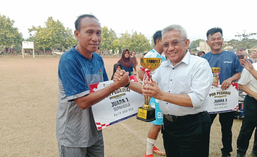 Final Sepak Bola Jadi Penutup Pekan Olahraga Pegawai Pemkab Tangerang