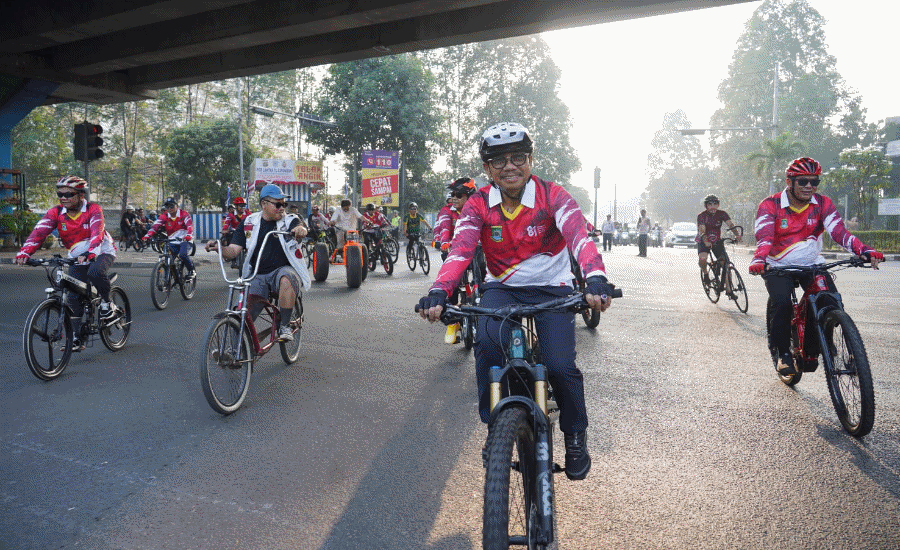 Gowes Bareng Warga, Sachrudin Ajak Hidupkan Kembali Budaya Bersepeda