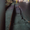 Jalan Depan Puskesmas Rajeg Amblas 15 Meter, Sopir Ambulans Waswas, Perumdam TKR Cek Lokasi