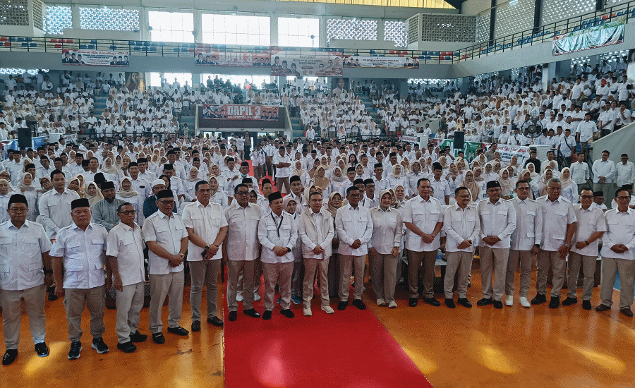 Gerindra Kota Tangerang Gaspol, 1.943 Pengurus Dikukuhkan, Targetkan Prabowo 2 Periode, 10 Kursi DPRD