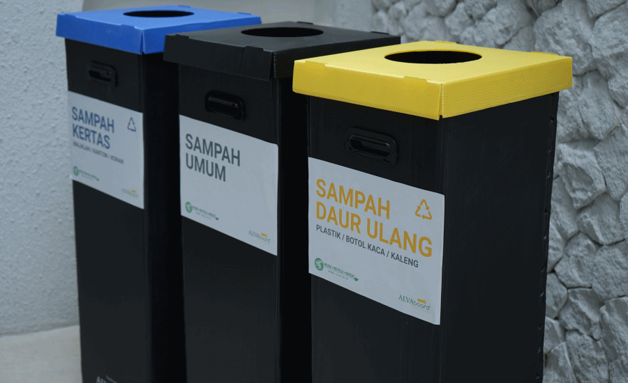 Hadirkan Eco Bin, ALVAboard Dorong Infrastruktur Pemilahan Sampah dari Sumber