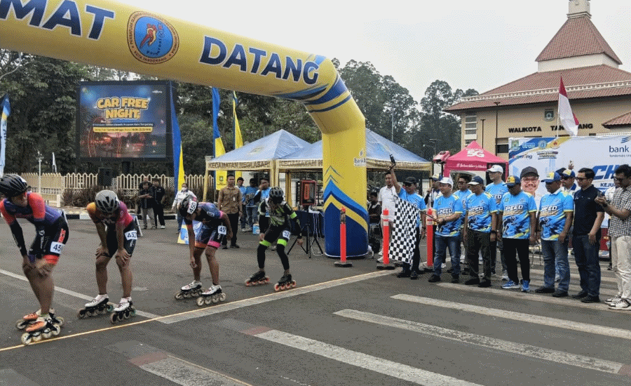 512 Atlet Sepatu Roda Adu Cepat di Kejurnas Speed Marathon Piala Wali Kota Tangerang