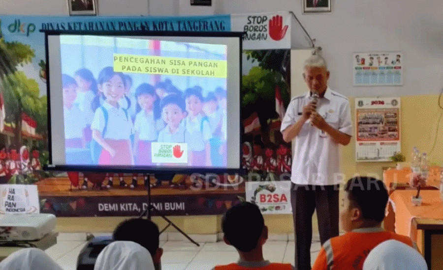 Siswa SDN Pasar Baru 1 Diedukasi Stop Boros Pangan